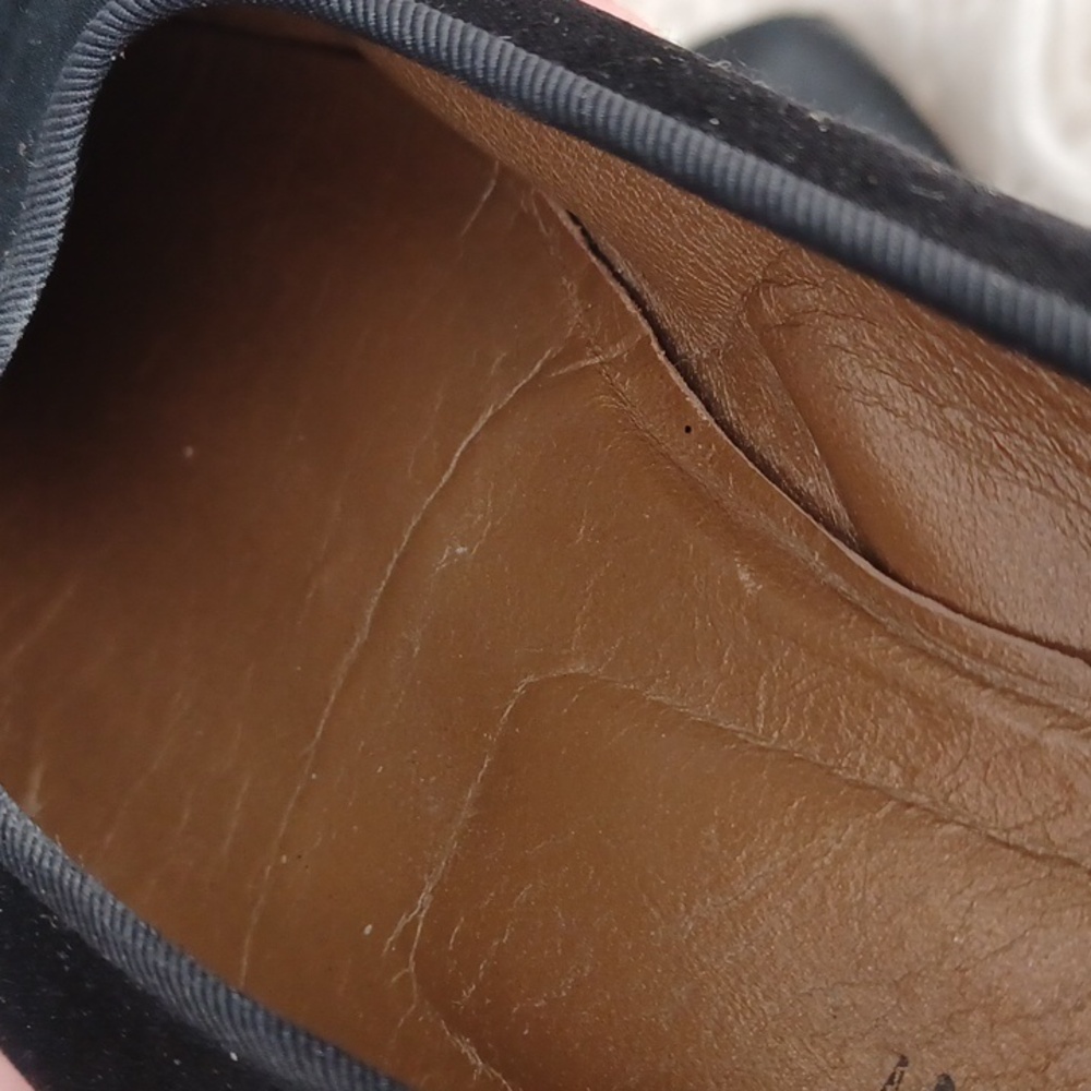 Vintage YSL Black Satin Flats - Picture 6 of 12